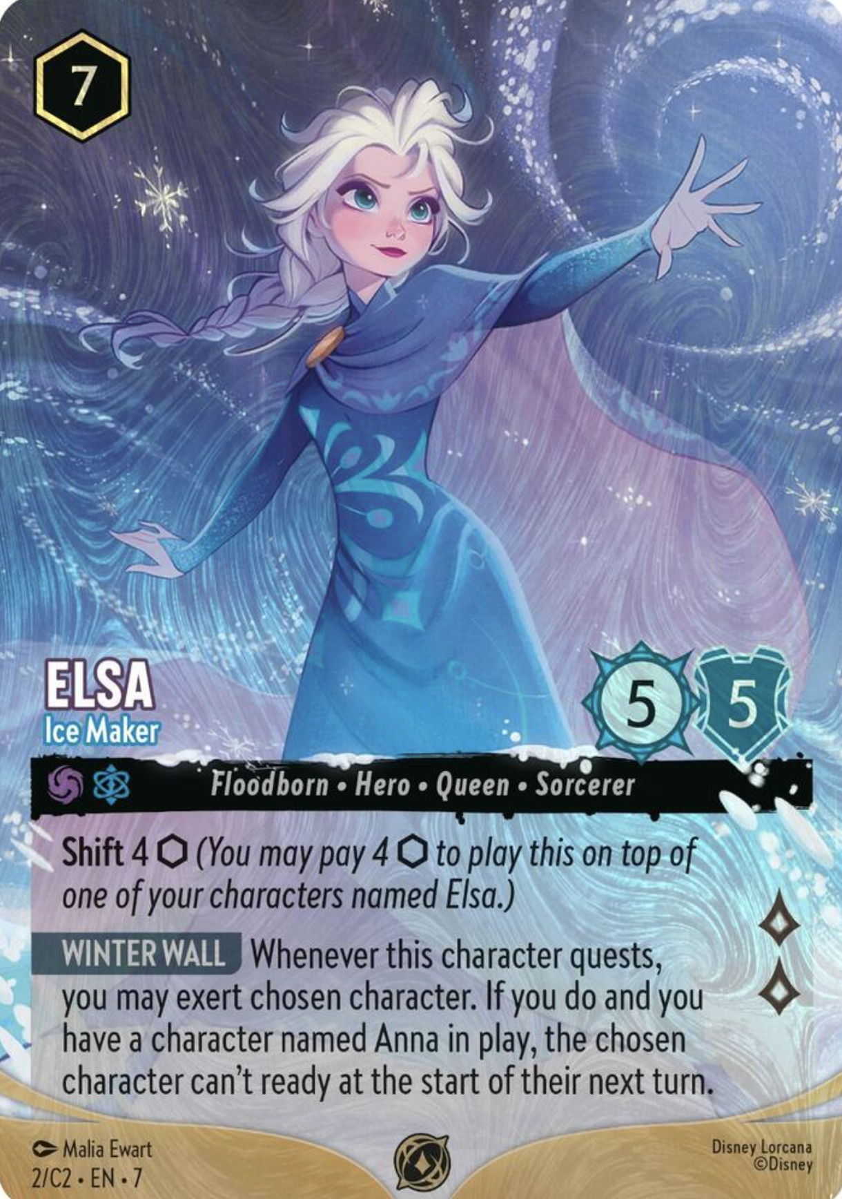 Elsa - Ice Maker (Foil) - Disney Lorcana Promo Cards (DLPC)