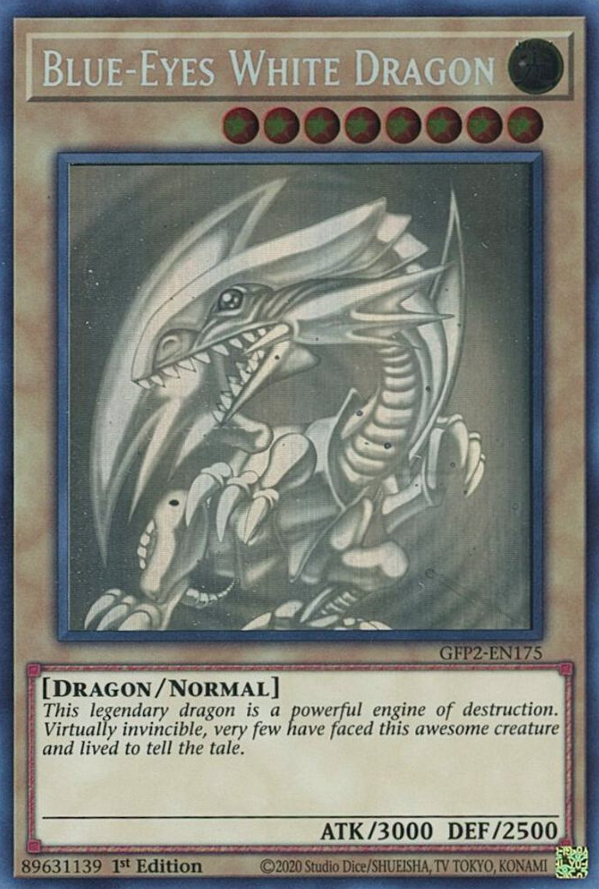 Blue-Eyes White Dragon (Ghost Rare, Ghosts From the Past: The 2nd Haunting)