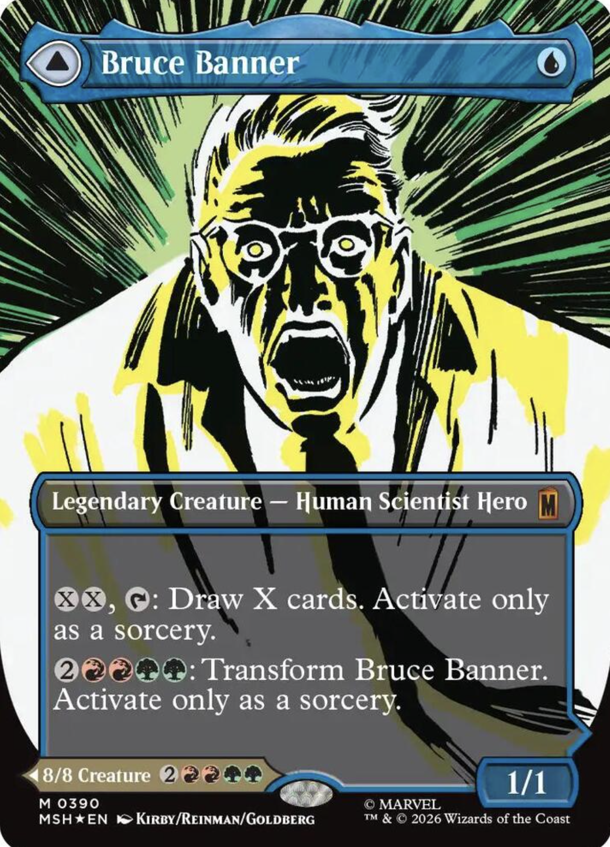 Bruce Banner (Borderless) (0390) - Marvel Super Heroes (MSH)