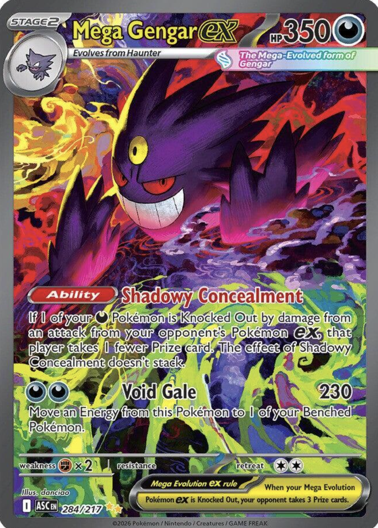 Mega Gengar ex - 284/217 - ME: Ascended Heroes (ASC)
