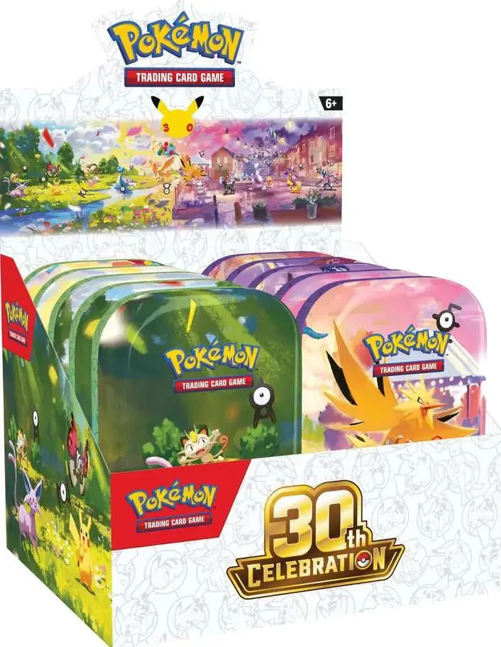 Pokémon TCG 30th Celebration Day & Night Mini Tin Case